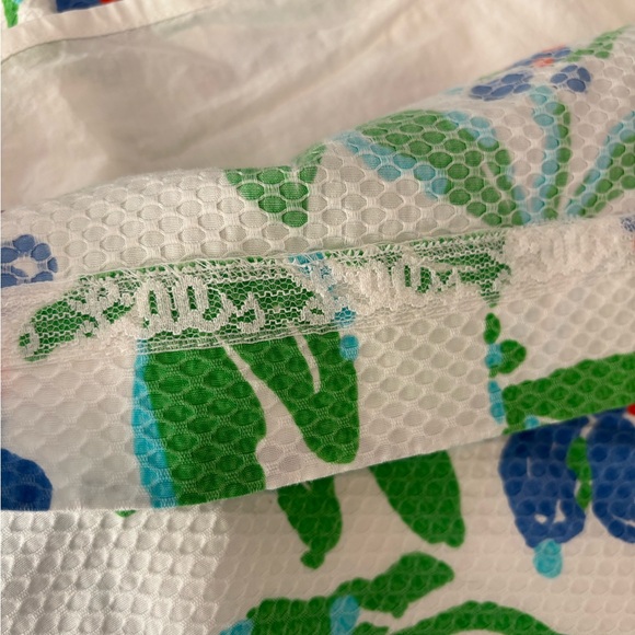 Lilly Pulitzer Ricci Lattice Shift Dress Freshly Cut Bluebonnets Size 10 - EUC! - Picture 8 of 8